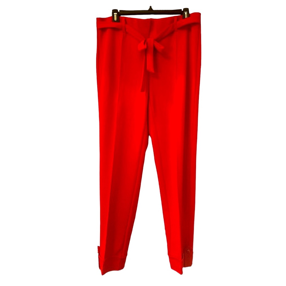 New York Clothing Co Red Tailored Cropped Bottoms Size 10